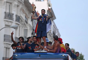 Alex Baena, tuiene el record de ser el primer español en tener eurocopa, mundial y oro olimpico