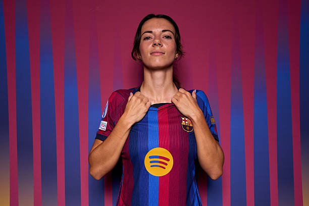 Aitana Bonmati of FC Barcelona poses during the official UEFA Women's Champions League 2026/27 portrait session on August 25, 2026 in Barcelona,...